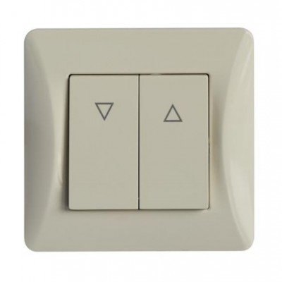 Διακόπτης Ρολλών Μπεζ 10A Lineme H-Series 50-00109-30